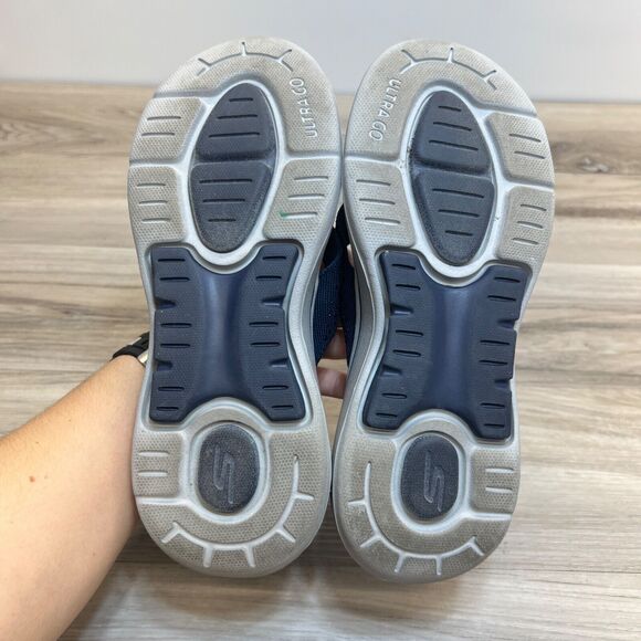 Skechers GOwalk Arch Fit Rhinestone Thong Sandals Navy Size 10 140228 - Picture 8 of 10